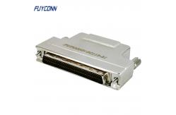 China 50Pin SCSI Connector Male Solder Cup MDR Connector With Metal Hood supplier