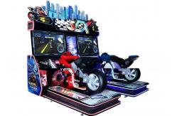 China 42LCD Double Players Speed Motorcycle Arcade Game Machine Original Design supplier