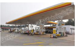 China Space Frame Steel Structure Fast Building Gas Petrol Station Construction supplier