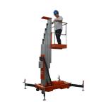Aluminum Alloy 10m Elevating Platform Single Vertical Mast Lifts For Hotel