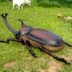Sunproof Animatronic Insects Sculpture Customized With Movement / Sound Customization for sale