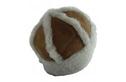 China Sheepskin Winter Beanie Hats , Female Fur Headwear Beanie Plain Pattern supplier