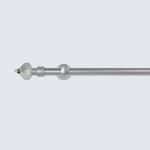 28mm Crystal Finial Extendable Metal Curtain Rod Set Adjustable Length for sale