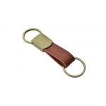 Pantone Leather Key Ring Holder Color Tape 10mm Brass Plating Personalised for sale