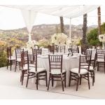 Cushioned Modern Hotel Furniture White Gold Chiavari Chair For Wedding Event Banquet