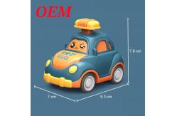 China Custom Plastic Toy PVC Pull Back Car Toys With Customized Designs supplier