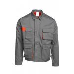 230 GSM Multi Pockets Twill 2/1 Lapel Top Grey Work Uniform Labour Suit for sale