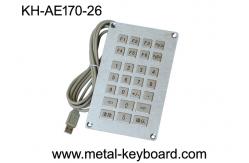 China Vandal resistant SS Industrial Entry Keypad , weatherproof keypad with 26 Keys supplier