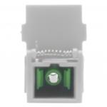 Low Insertion Loss Telecommunications Fiber Optic SC Adaptor with Flip Auto Shutter