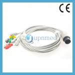 Nihon Kohden ECG cable with 5 lead wires, clip for sale
