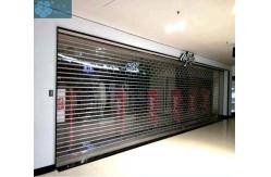 China Commerce Use 5000mm Wide 16mm Bar Clear Roller Shutters supplier
