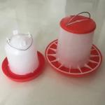 White PP Poultry Feeder And Drinker Automatic Chicken Drinkers And Feeders for sale