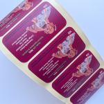 Coated Paper Pet vinyl Tamper Seal Stickers Custom Printed