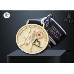 Zinc Alloy Custom Sports Medals For Club , Silver Plating Soft Enamel Medalhas for sale