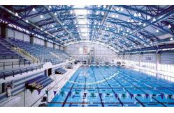 China Pre Engineered Steel Structure Swimming Pool Roof With Steel Sheet Roof Panel supplier