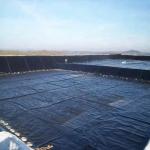 Long-Lasting Anti-UV Geomembrane Pond Liner Fish Farm Black Film For Dam Artificial Lake Use for sale