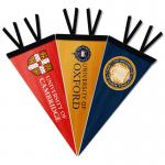 Swil 100 Felt Pennant Banner , Triangle Wool Sports Banners for sale