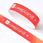 Synthetic Personalized Paper Wristbands For Events Full Color Printing for sale