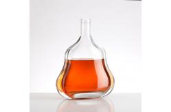 China 500ml Frosted Clear Empty Round Crystal Whiskey Bottle for Luxury Liquid Glass Wine supplier