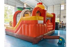 China Digital Printing Inflatable Combos Chicken Cartoon Inflatable Bouncy House With Slide Jumping House supplier