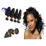 8-30 Loose Wave 8A Unprocessed Hair Weaving Remy Indian Hair Extensions for sale