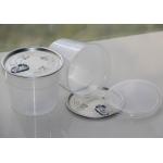 Cup shape transparent PP Can Easy Open End Plastic Tube for Dried food for sale