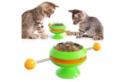 China Training Function ABS Interactive Pet Toys Cat Spinning Toy Relieve Anxiety ODM supplier