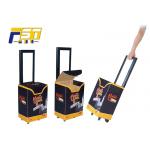 Eco - Friendly Mobile Folding Box Trolley Silk Screen Printing With Large Capacity