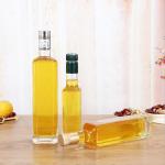 Transparent Glass Olive Oil Bottle With Cap Pourer Diswasher Safe Easy To Dispense