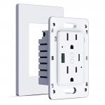 15A 125V Wifi Controlled Power Outlet With PD20W Fast Charging for sale