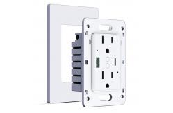 China 15A 125V Wifi Controlled Power Outlet With PD20W Fast Charging supplier