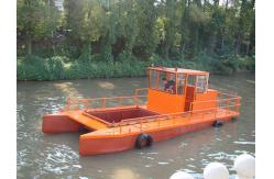 China 16cbm High Efficiency Aquatic Weed Harvester For Lake Cleaning supplier