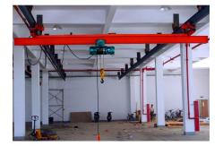 China 10T Single Beam Overhead Crane With Wire Hoist Pendent Control supplier