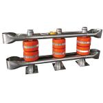 Custom Color Metal 2 Bending Stainless Steel Highway Roller Barrier for Traffic Safety for sale