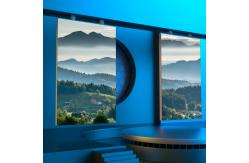 China Curved Sliding LED Screen Y Outdoor Opening And Closing supplier