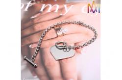 China 18mm Length Toggle Clasp Closure Cross Chain Bracelet supplier