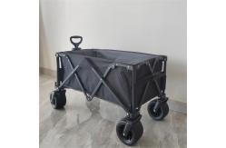 China 7 Inch Wheels Sturdy Rolling Lightweight Trolley Folding Cart Camping Push Pull Wagon supplier