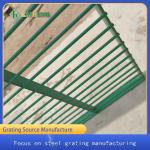 Green Wire Grate Fencing Grid Catwalk Metal Grating For 1mx2m Dip Plastic for sale