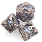 Gold Plated Resin Lightweight For Collection Polyhedral Dice Set DND Board Game for sale