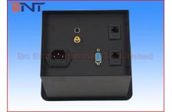 China Black Video Desktop Pop Up Plug Socket For Luxury Conference Table supplier