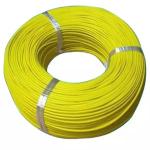 Yellow 1.2mm Pvc Coated Iron Wire Metal Tight Customized for sale