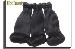 China Fashion Egg Curl Remy Virgin Weft Hair Extensions For Silky No Chemical supplier