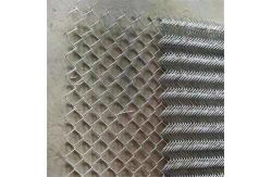 China 3/4 Apertures Galvanized Diamond Chain Link Fence Twill Weave supplier
