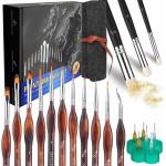 Precision Model Paintbrush Detailing Making Painting Brush Set for Scale Models
