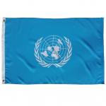 United Nations Flag 2x3' Super Knitted Spun Polyester National Flag for sale
