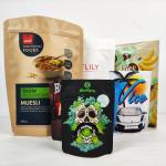 Matte Black Aluminum Foil Mylar Bags Stand Up ziplockk Mylar Bags for sale