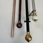 Window 6.3m 22 Inch Polished Chrome Curtain Pole for sale