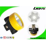 ABS Material Mining Cap Lights 2.2Ah Battery Capacity 5000lux 1 Year Warranty for sale