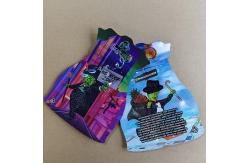 China Child Resistant Stand-Up Pouches Unique Contour Design FDA-Grade Recyclable Material supplier