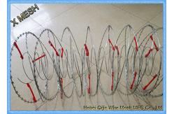 China Security Perimeter Galvanized Binding Wire Welded Razor Mesh 22 Mm Blade Length supplier